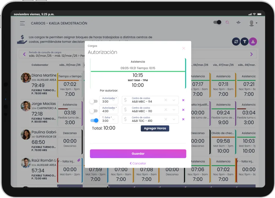 Módulo de Costeo y Facturación - Kaelia